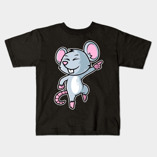 Mouse Dancer - Dance for kids Kawaii Neko Anime design Kids T-Shirt by theodoros20